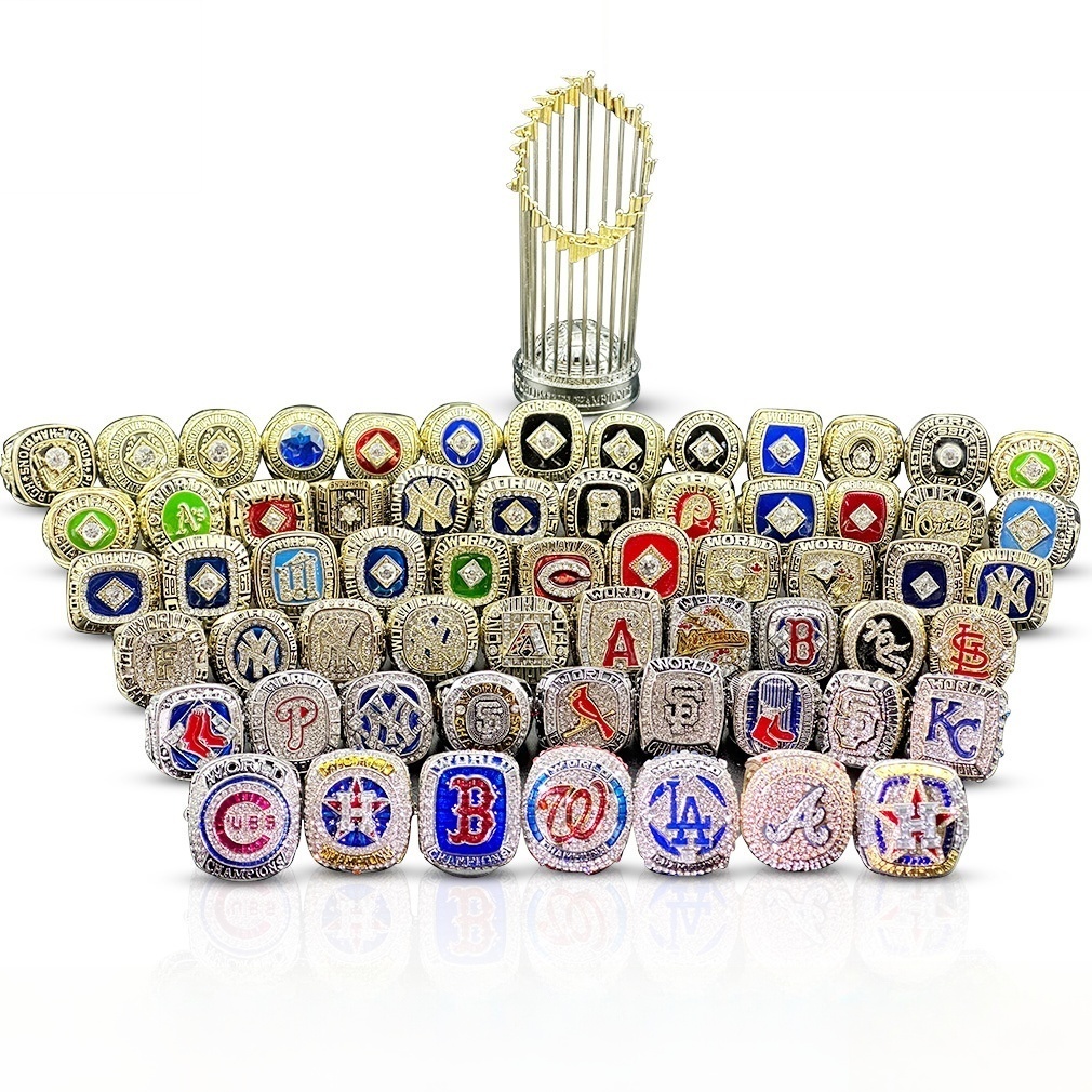 Hot Selling 62-Piece Championship Rings Set 1960-2022 American Professional Baseball Customizable ML