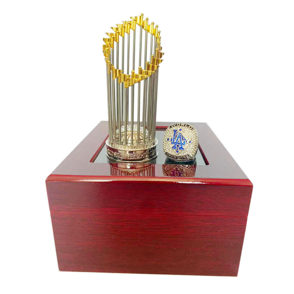 Championship Ring Trophy Set 2025 Baseball Champions Sovenir Alloy Rings Trophies Men's Accesso
